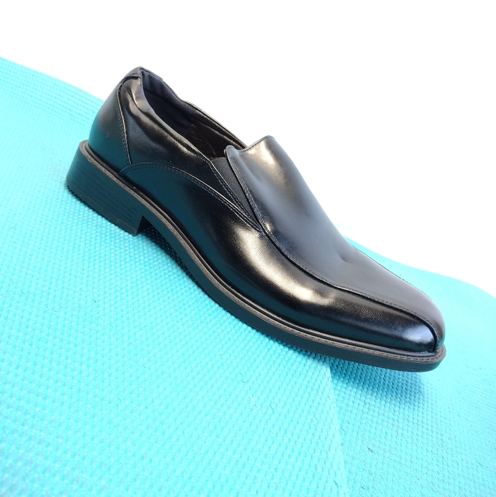 Croft & Barrow Men's Dress Shoes Slip On Faux Leather Black Size 10
